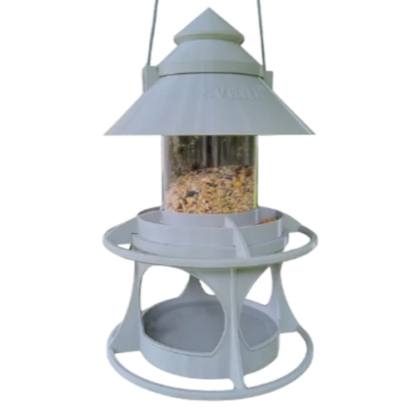 abreuvoir et mangeoire oiseaux celeste gris clair 2